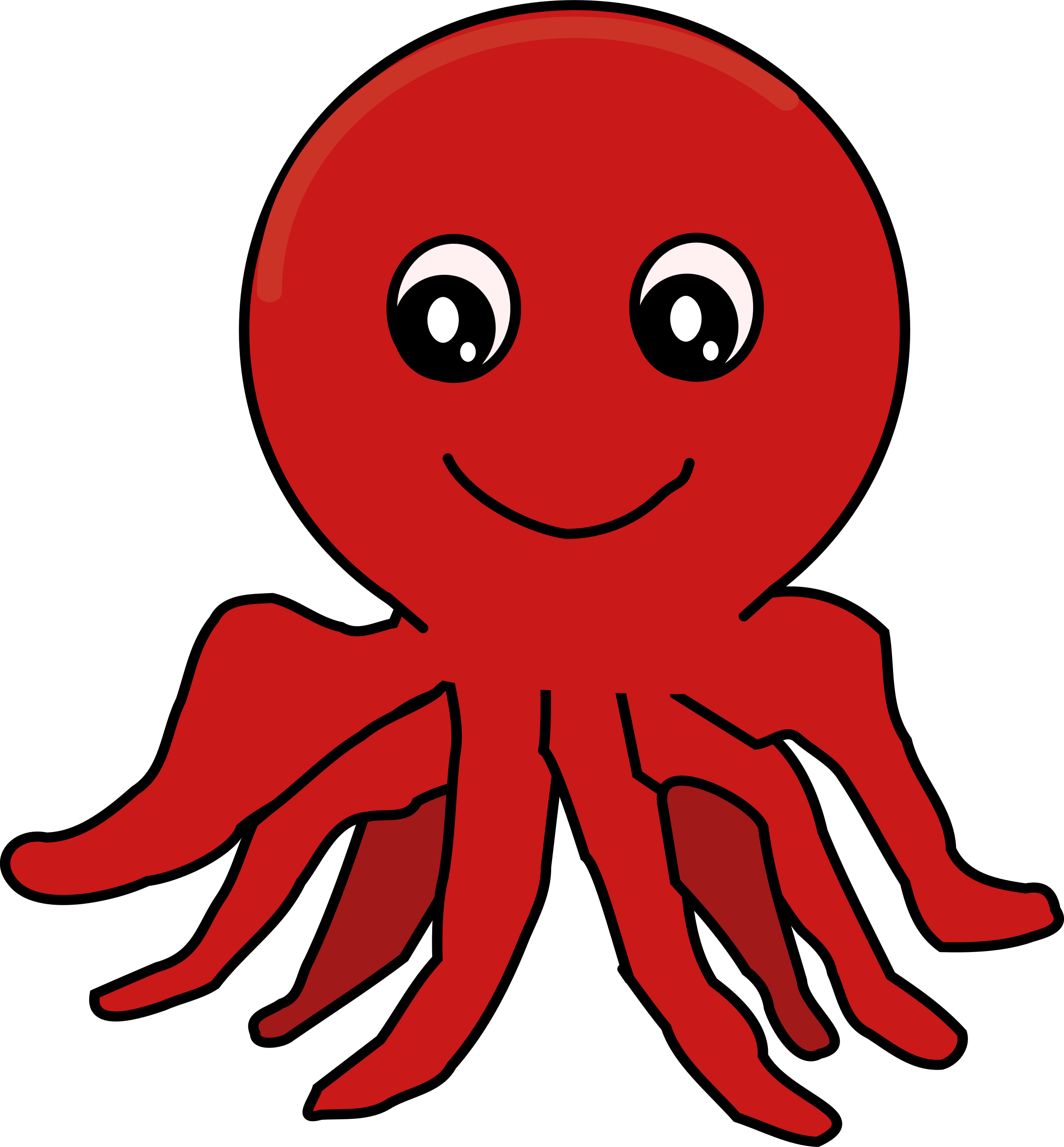 Red Octopus