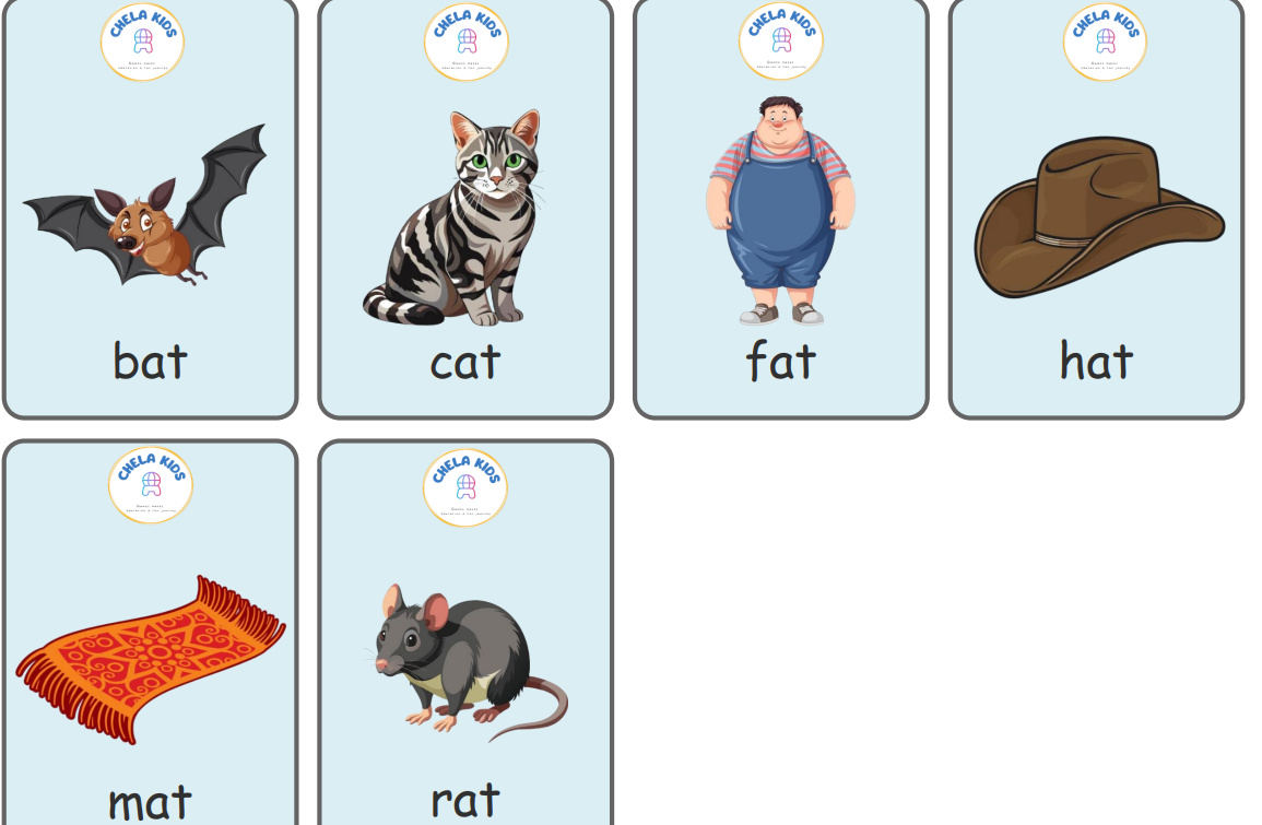 CVC Words Flashcard